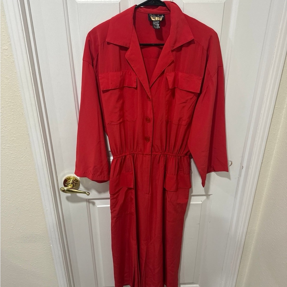Elegant Red Women's Dress